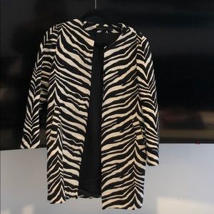 Zara zebra print coat